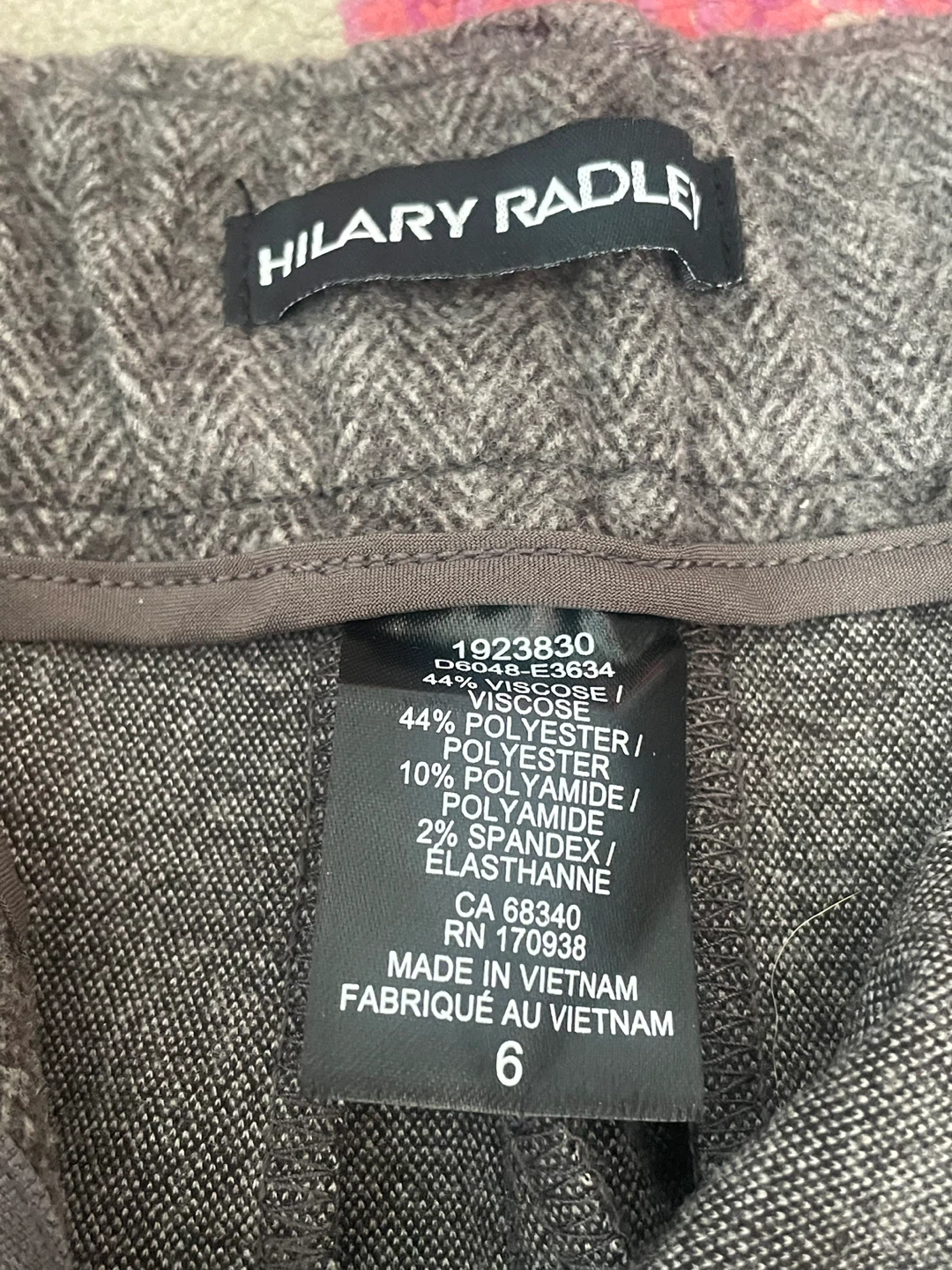 Hilary Radley Grey Wide Leg Trousers Size 6 - photo 2