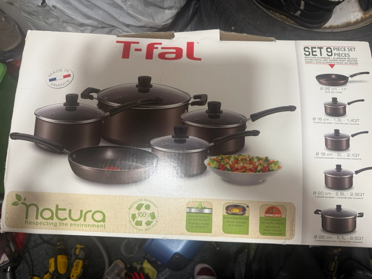 T-fal Natura 9-Piece Cookware Set