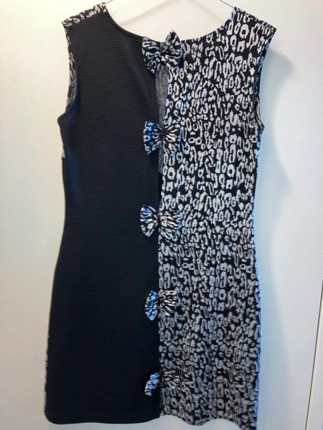 Paprika Black & White Animal Print Dress Size 42 - photo 2
