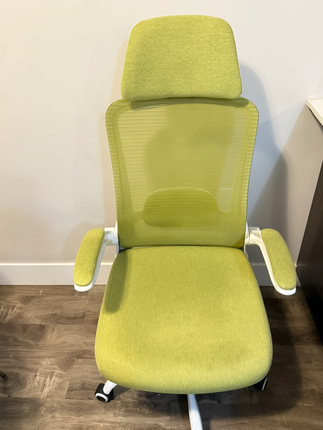 Ergonomic High-Back Office Chair — Green & White - photo 2