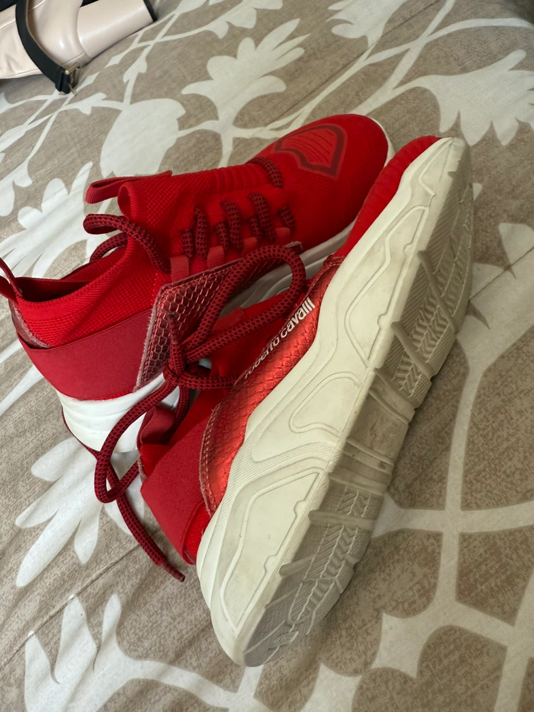 Roberto Cavalli Red Sneakers - photo 3