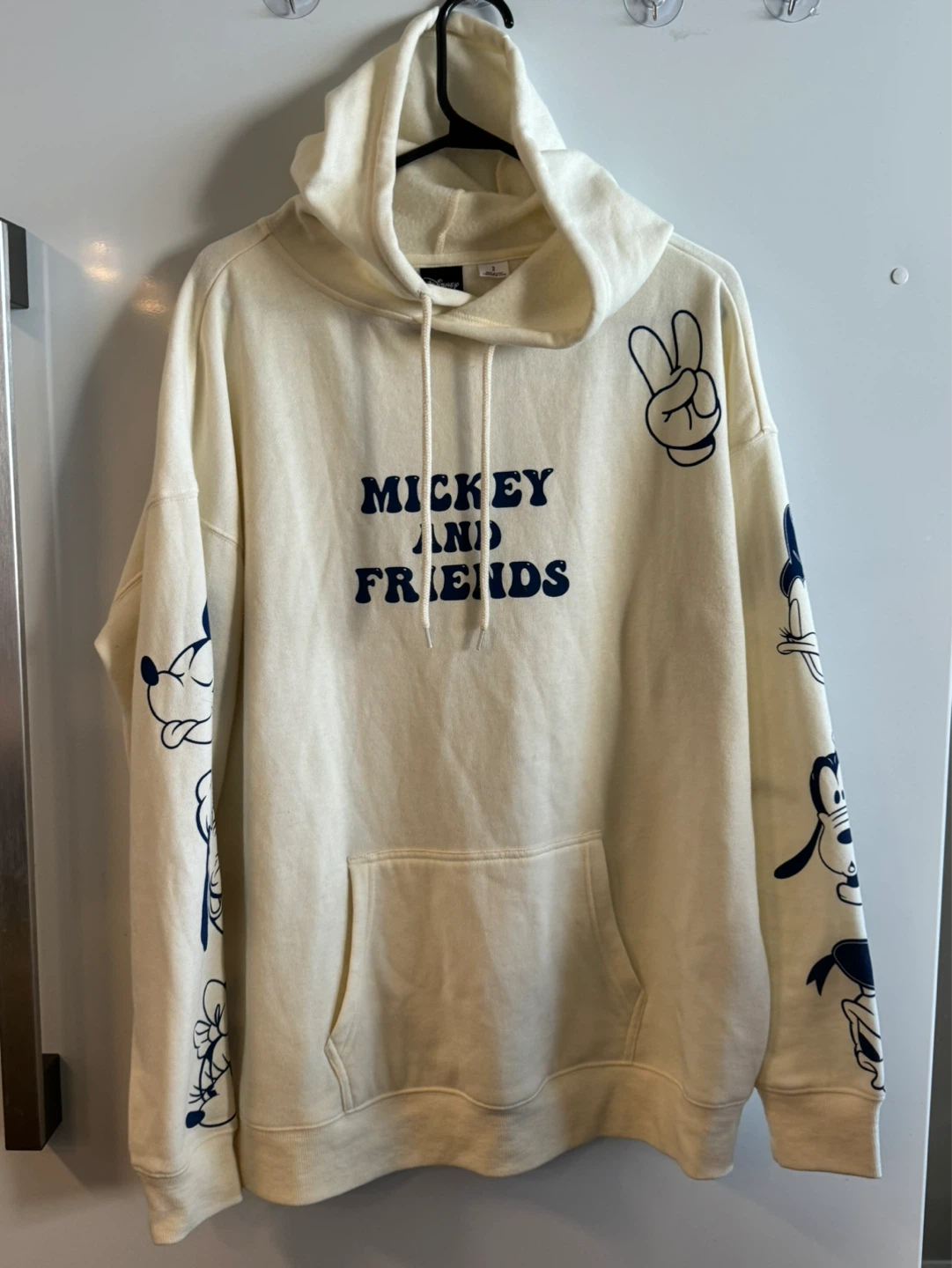 Disney Mickey and Friends Cream Hoodie - Size S