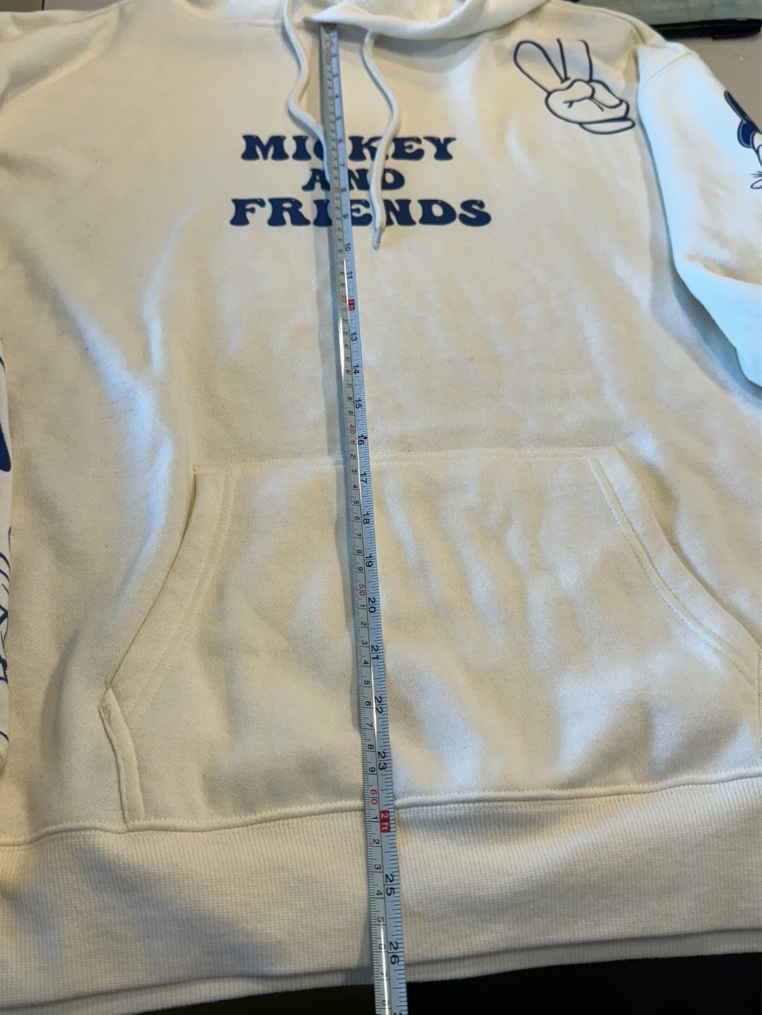 Disney Mickey and Friends Cream Hoodie - Size S - photo 5