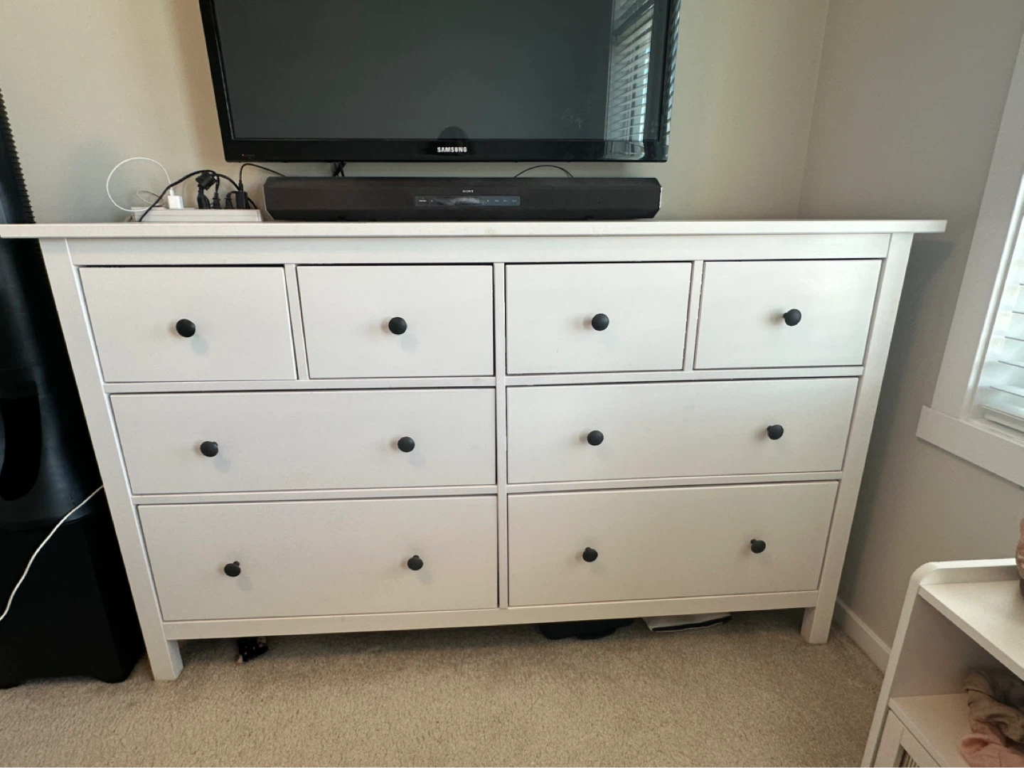 White ikea dresser