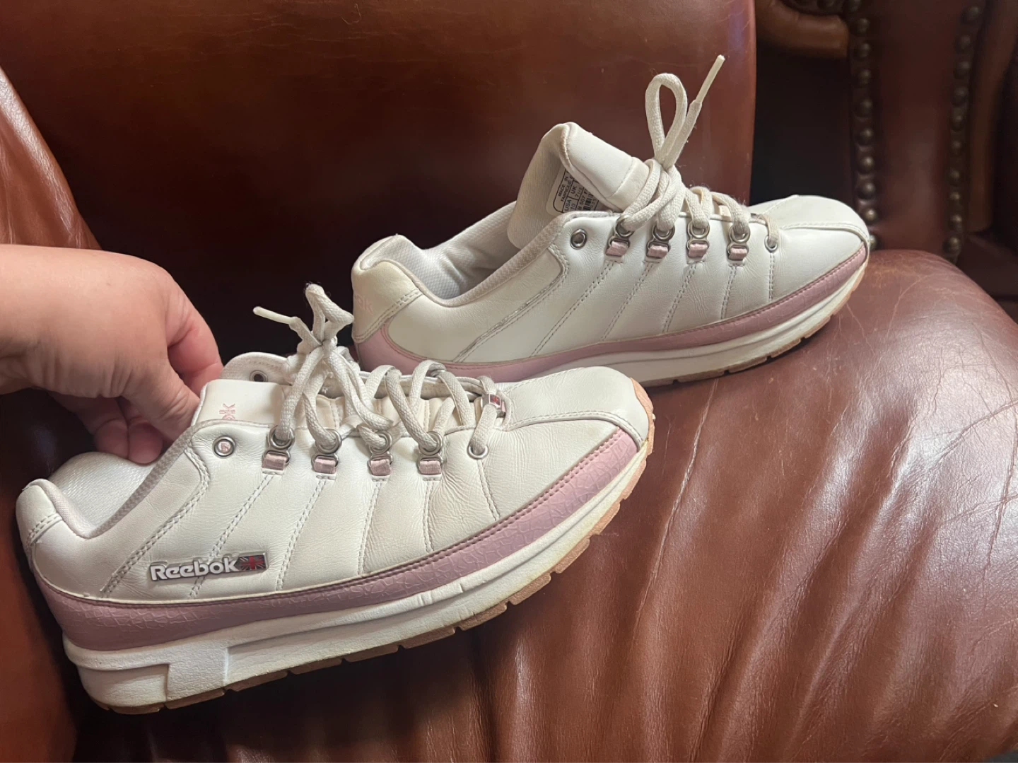 White and Pink Reebok Women's Athletic Shoes - photo 5