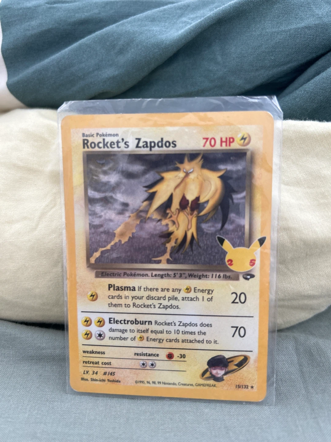Pokemon Rocket's Zapdos Card