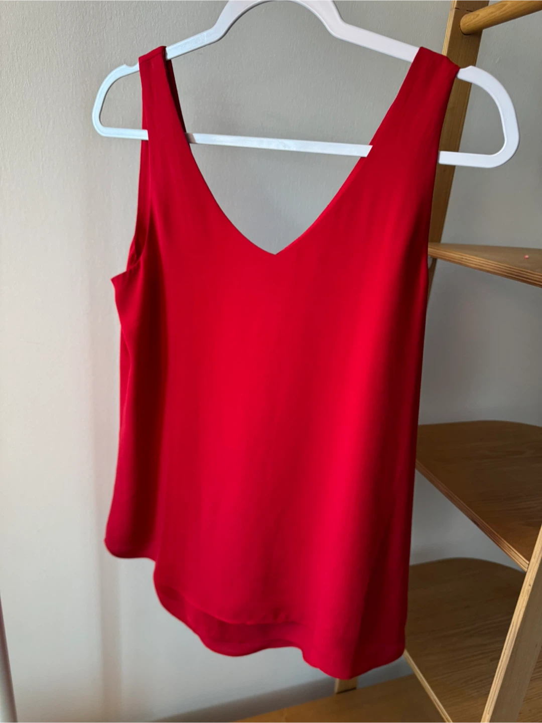 RW&CO. Red V-Neck Tank Top - S/P
