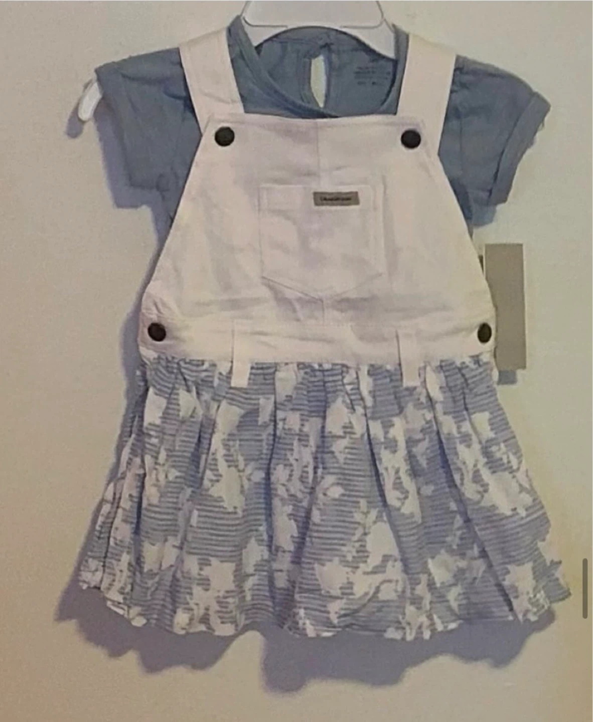 GIRLS 2PC SKIRT OVERALL (SIZE:24 MONTHS)