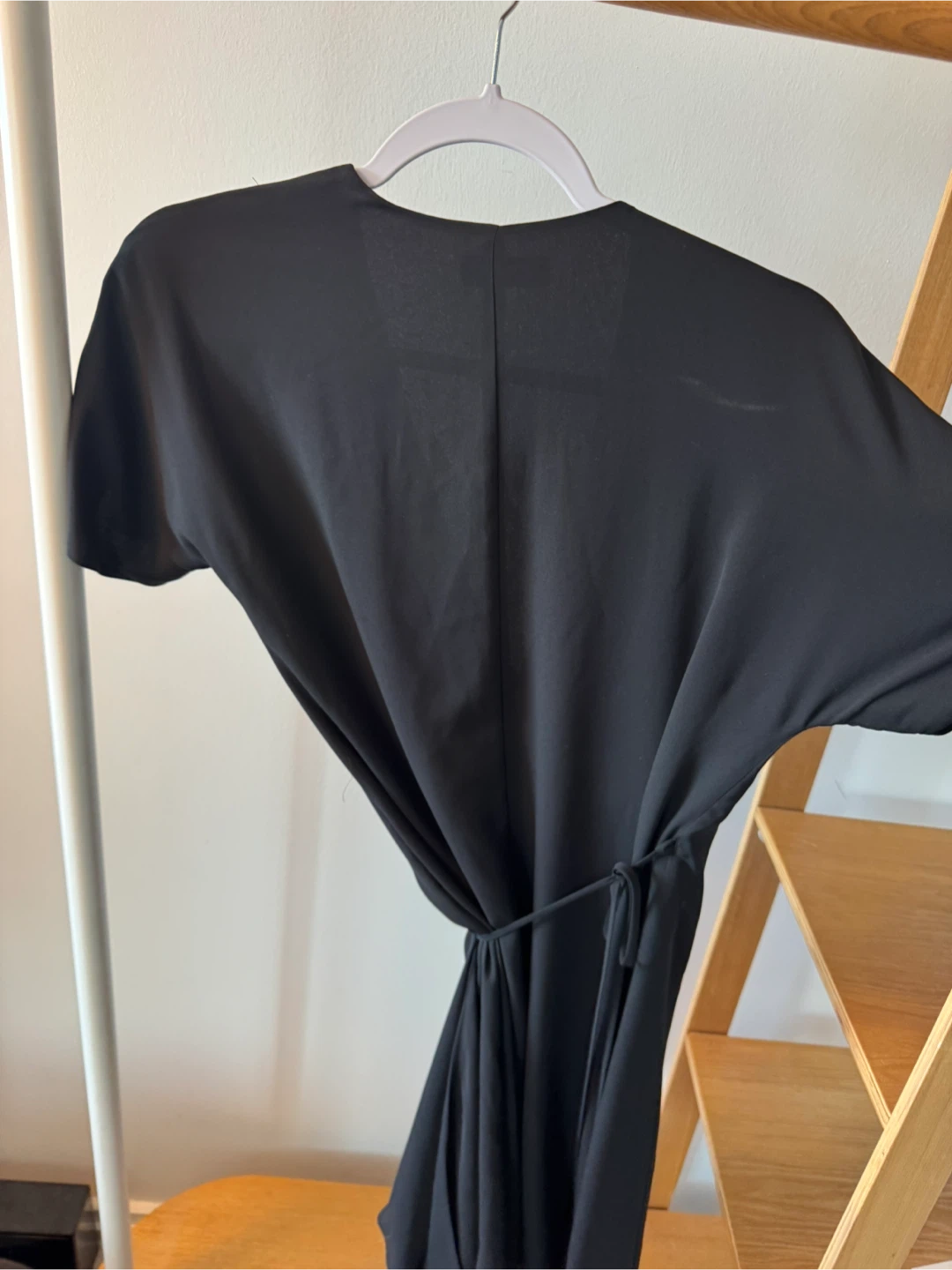 Babaton Black Wrap Dress XS - photo 4