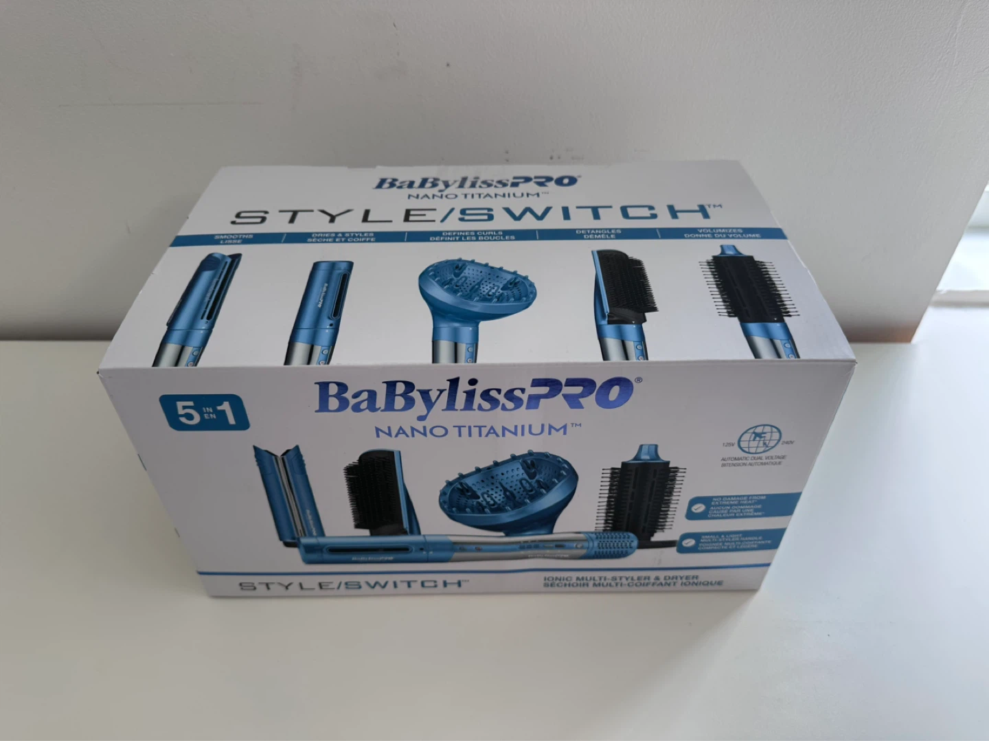 BaBylissPRO Nano Titanium S-5-in-1