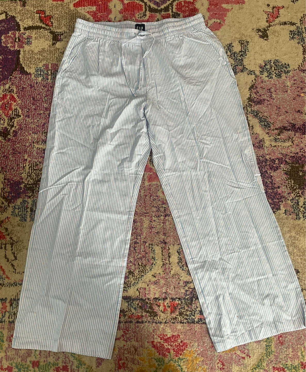 GAP Pajama Pants - Blue and White Stripe