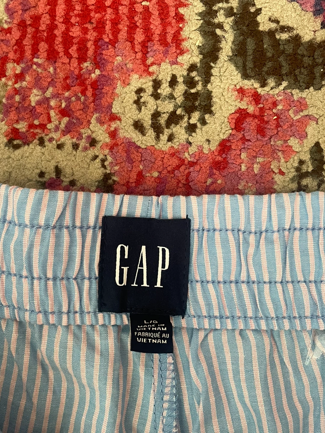 GAP Pajama Pants - Blue and White Stripe - photo 2