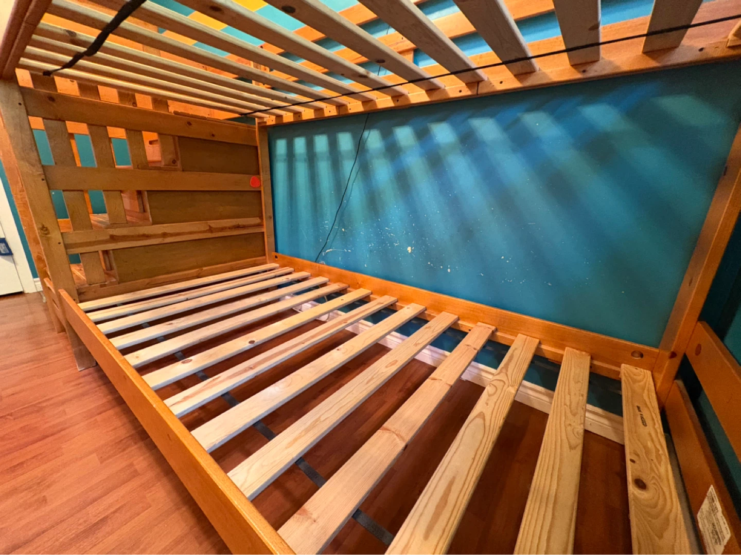 Wooden Bunk Bed with Stairs and Drawers - photo 2