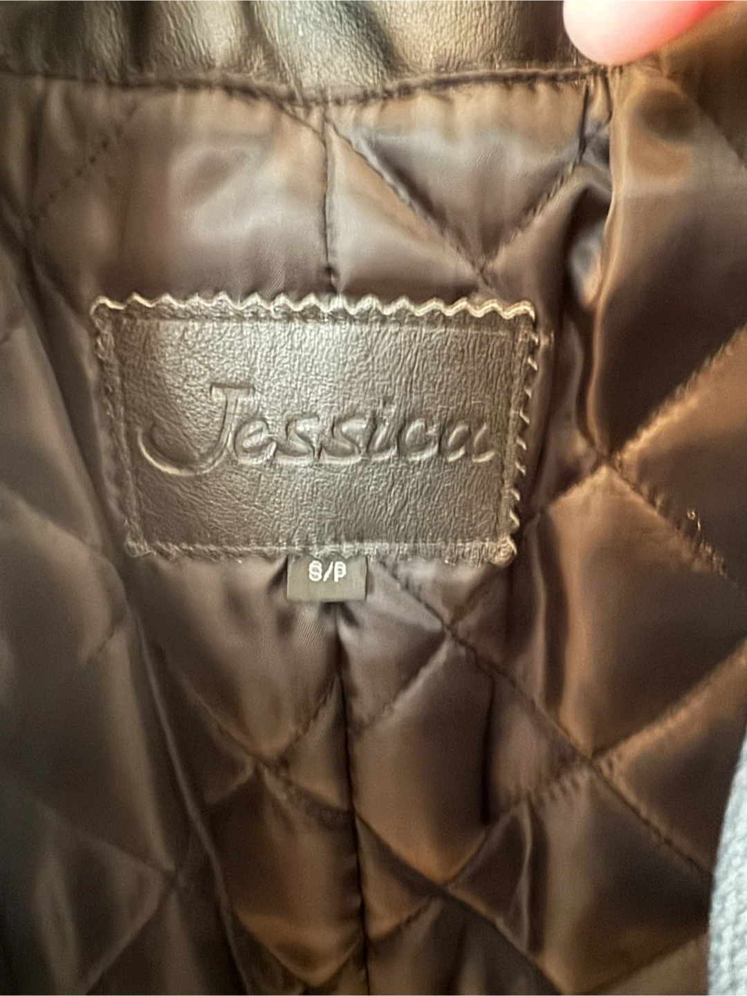 Jessica Leather Jacket with Faux Fur Collar Size S/P - photo 4