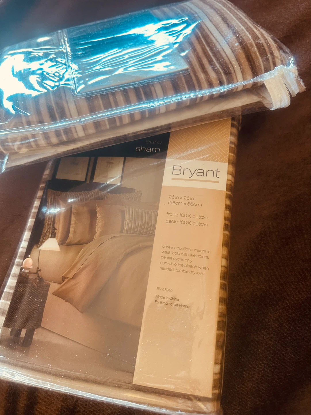 Two Bloomcraft Home Bryant Euro Sham - 26x26 in. - photo 4