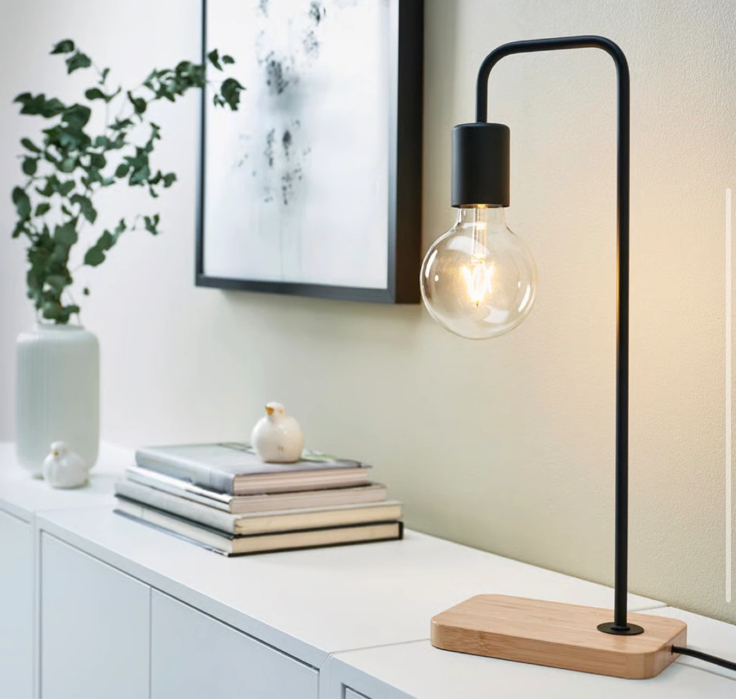 IKEA Table Lamp with Edison Bulb - photo 3