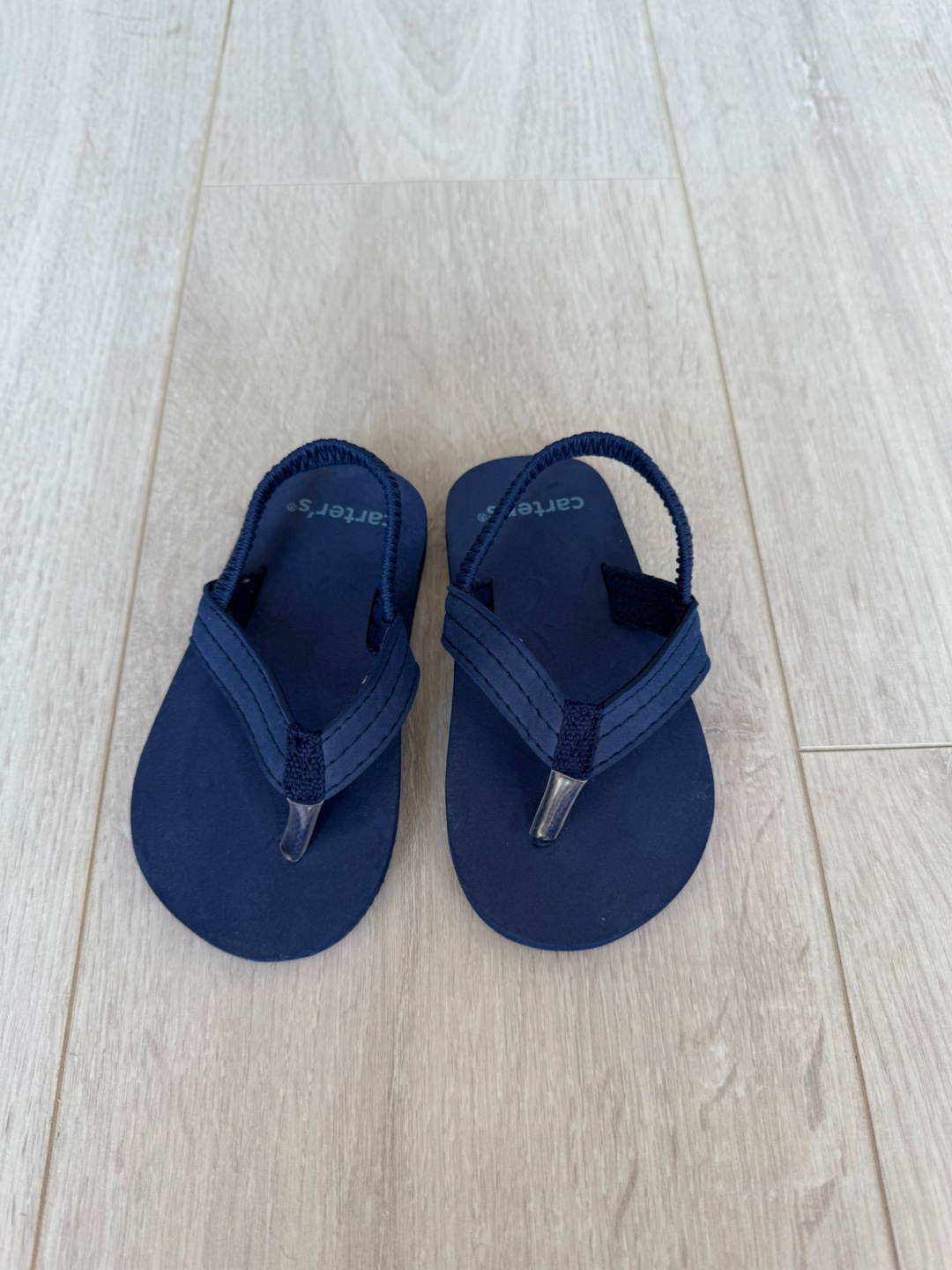 Carter's Navy Blue Baby Flip Flops- size 6
