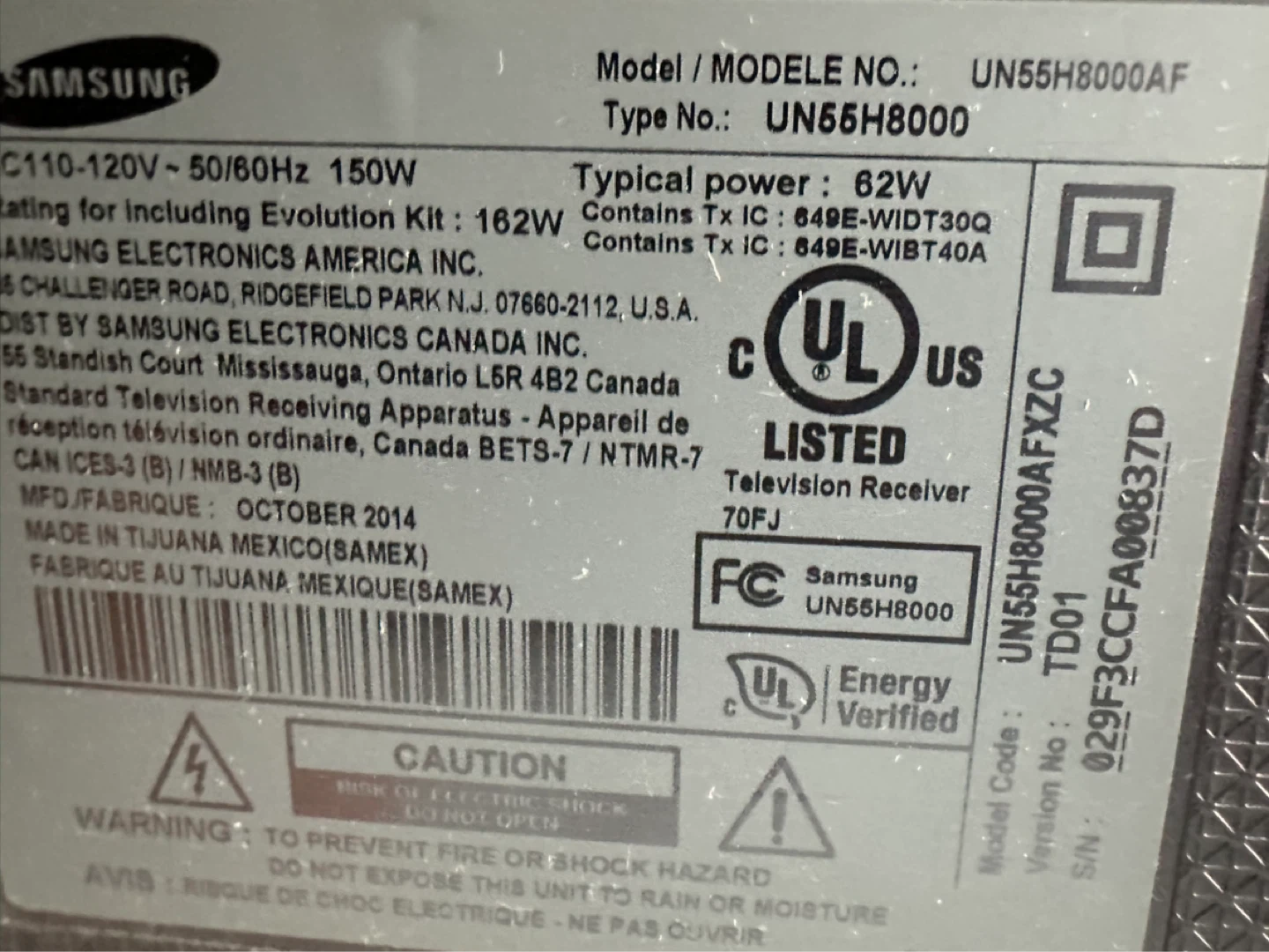 Samsung UN55H8000 Curved Smart TV - photo 4