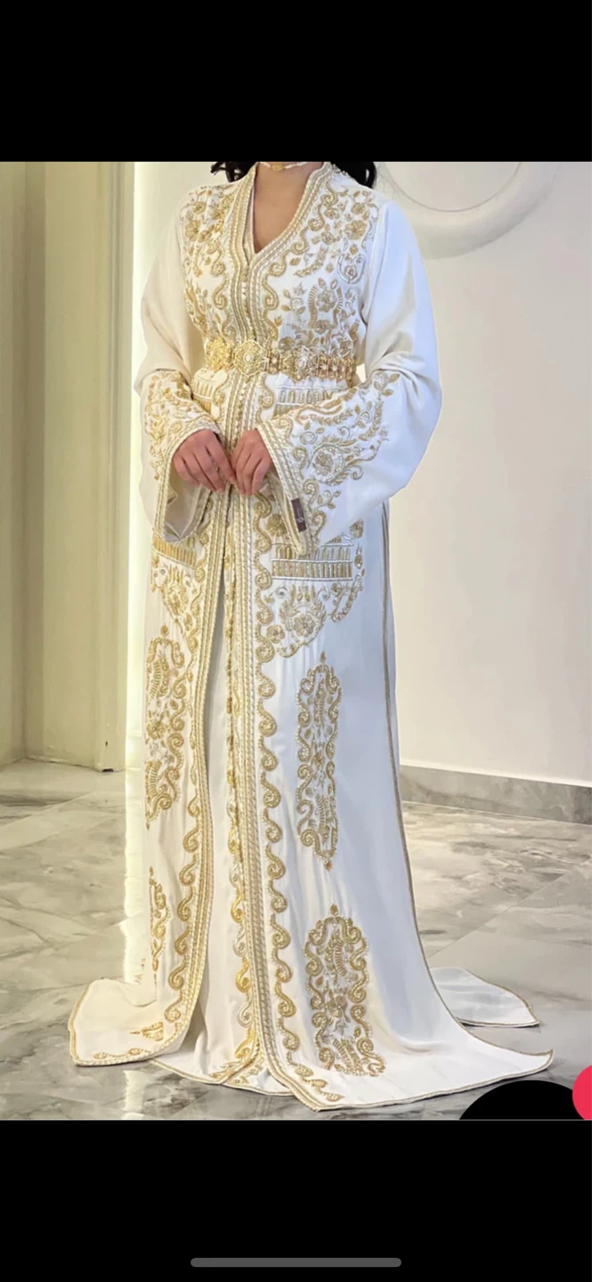 Takchita-Style Moroccan White Kaftan - photo 3