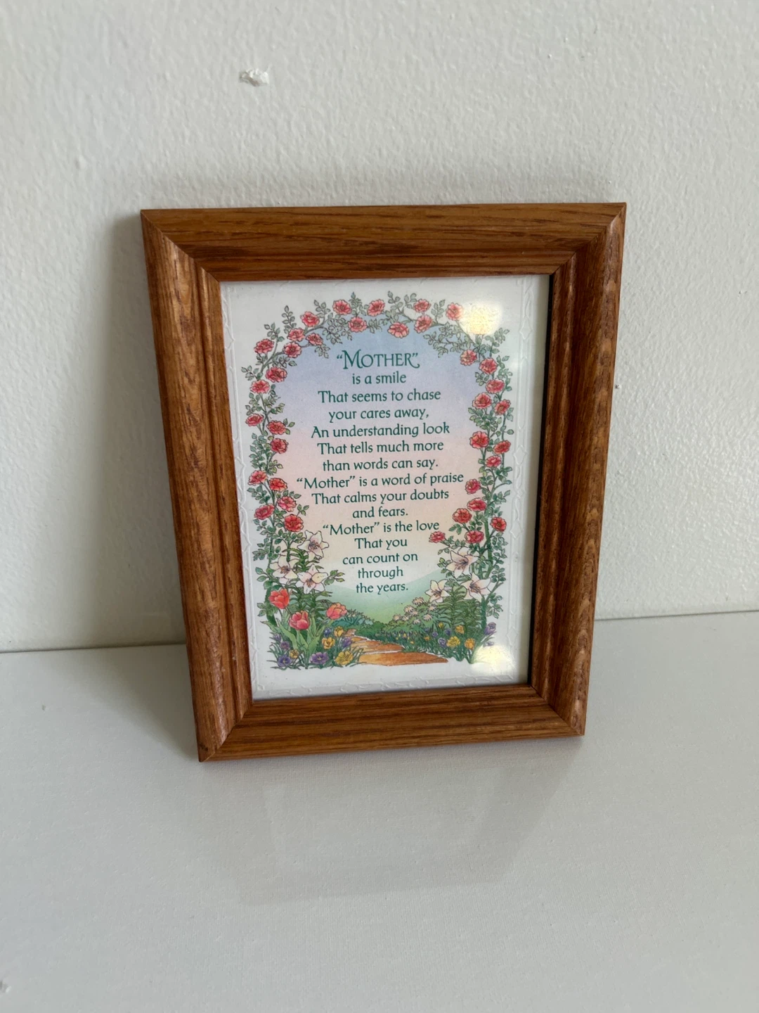 Framed "Mother" Poem Print
