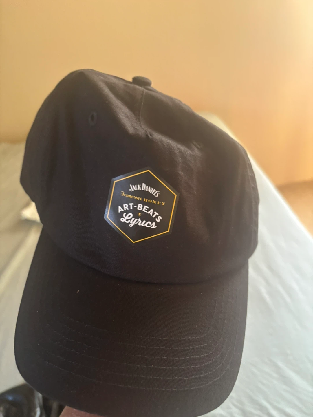Jack Daniel's Tennessee Honey Art-Beats Lyrics Baseball Cap
