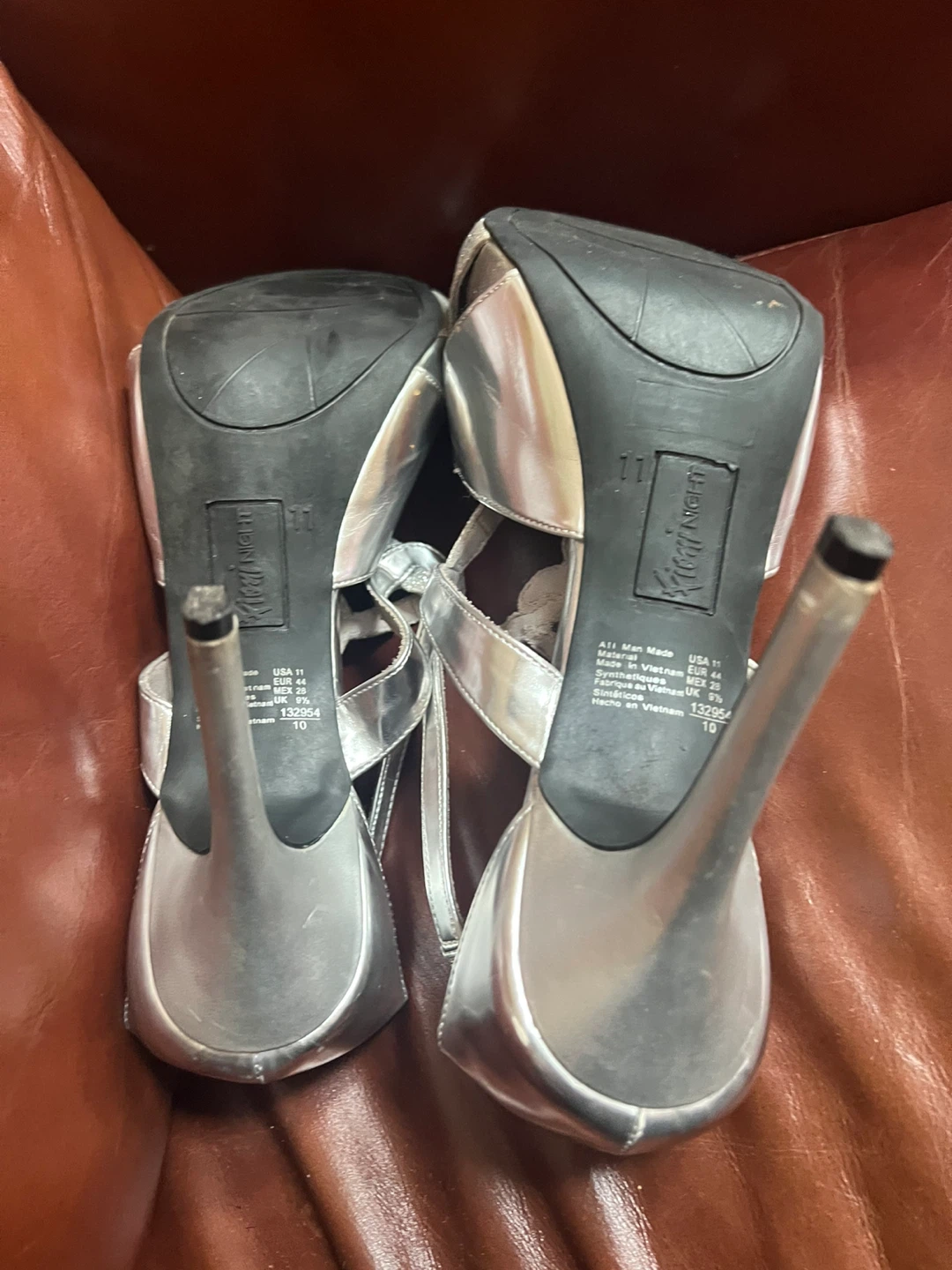 Fioni Night Silver Heels Size 11 - photo 3