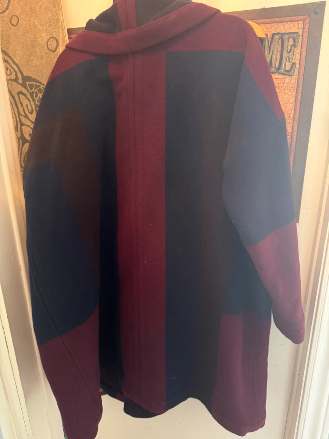 Burberry Brit Women's Wool Blend Cape  - Deep Claret - Size L - photo 2