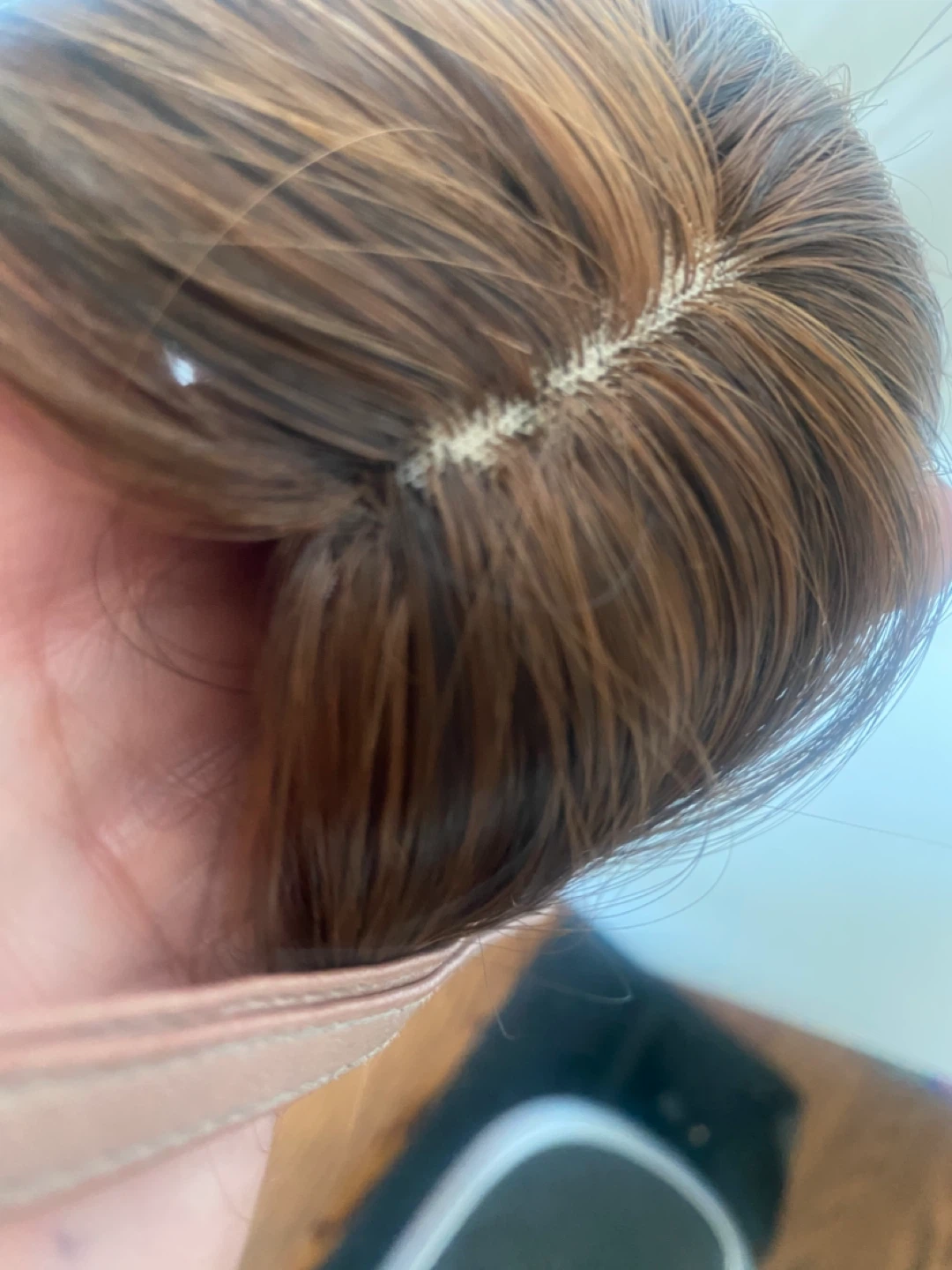 Med Brown Hair Topper with long bangs - photo 2