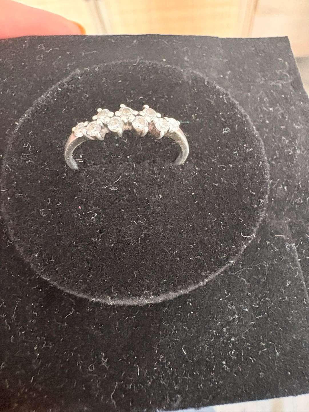 Silver Ring with White Stones - photo 2