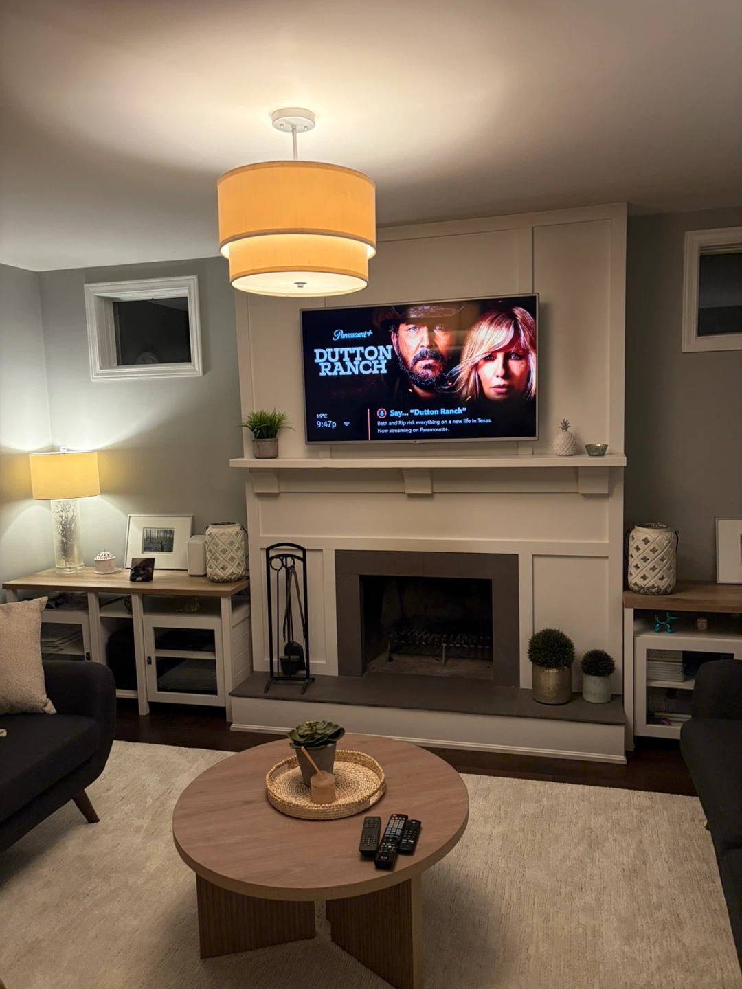 White and Wood Media Console - photo 4