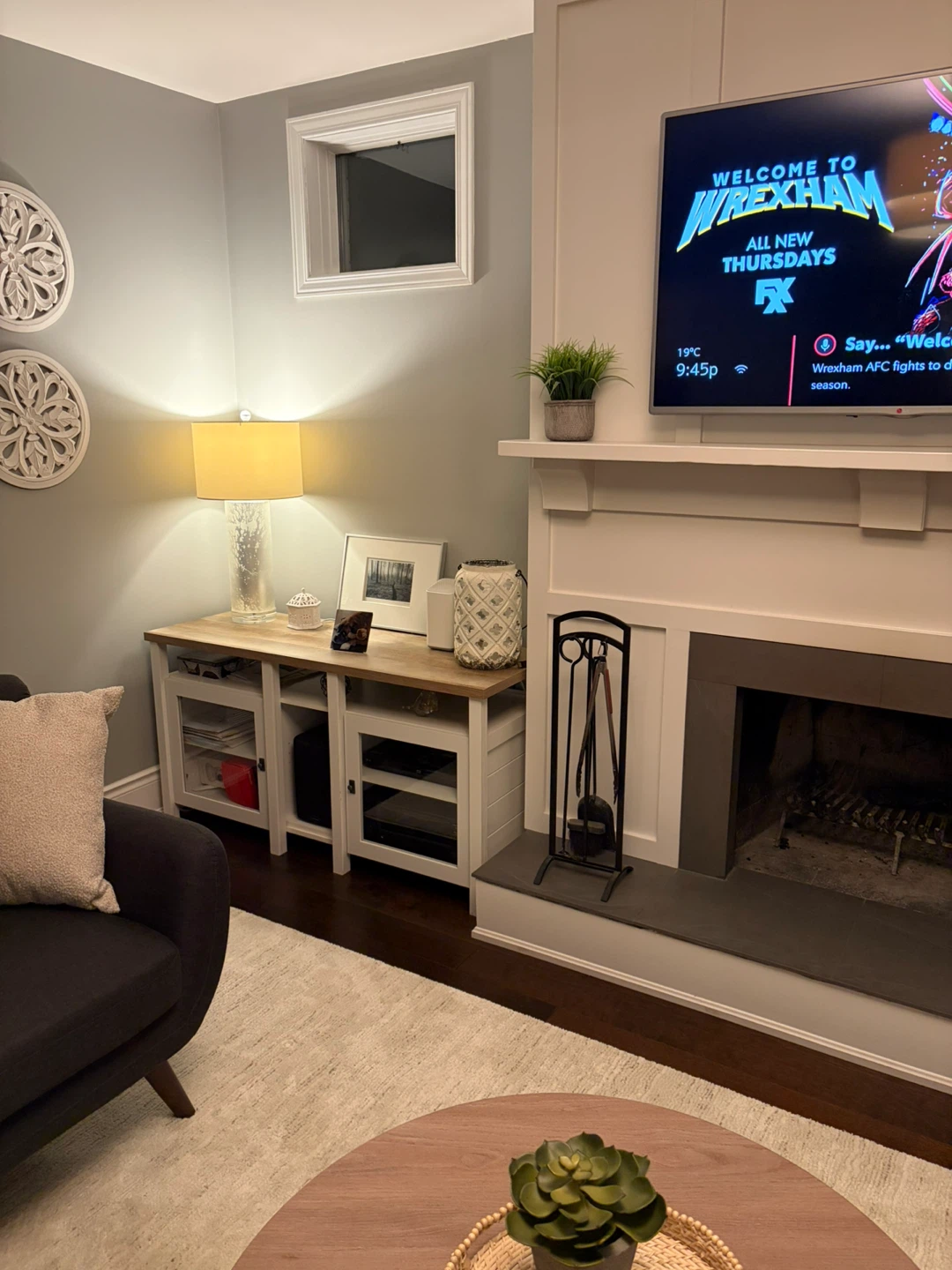 White and Wood Media Console - photo 5