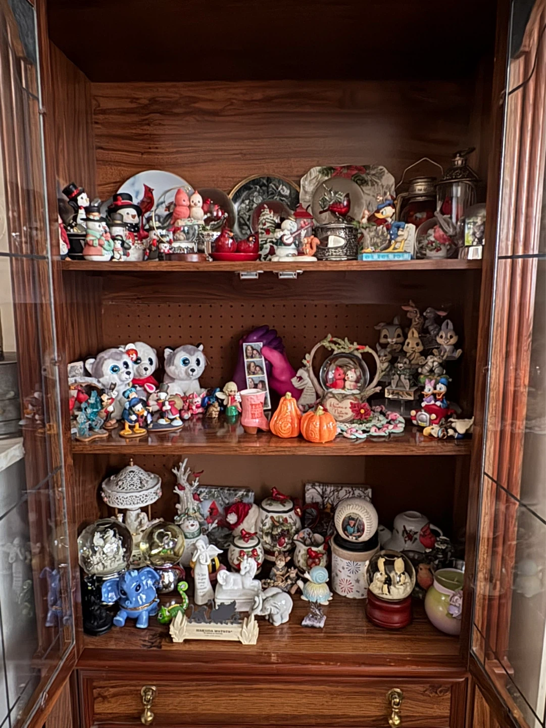Wooden Display Cabinet with Glass Doors - photo 2