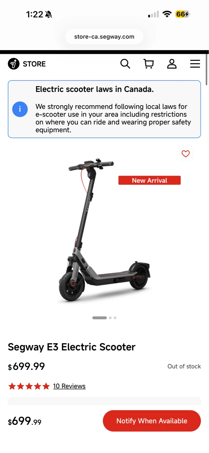 Segway E3 Electric Scooter - photo 4