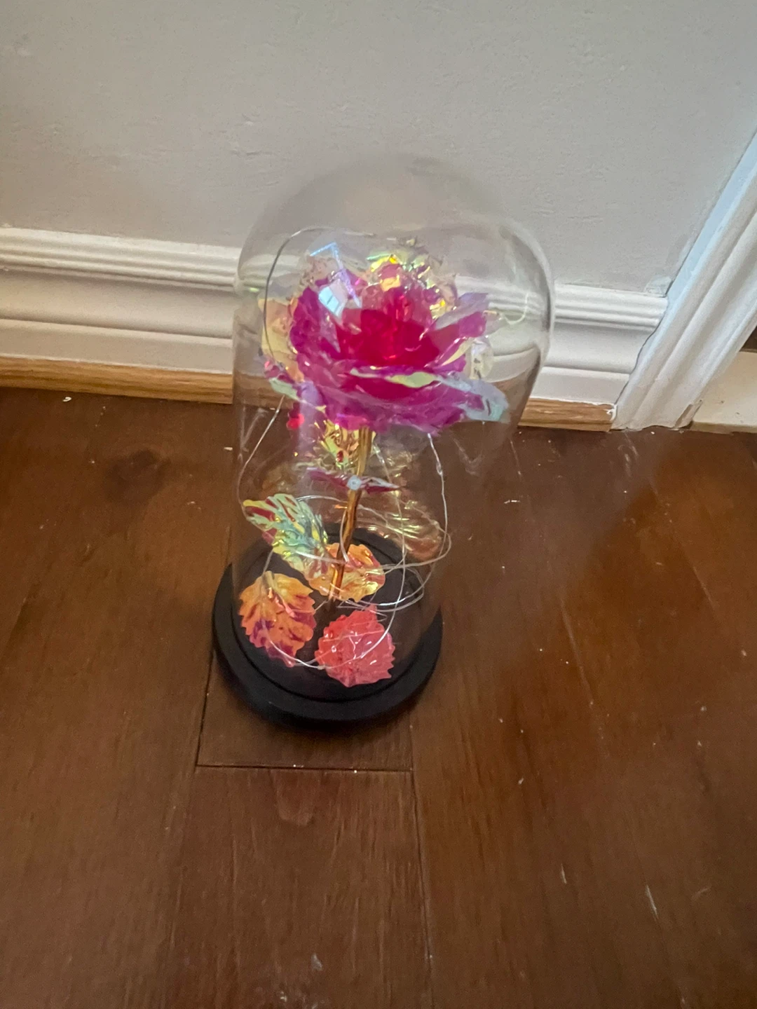 Enchanted Rose Lamp with Dome - photo 2