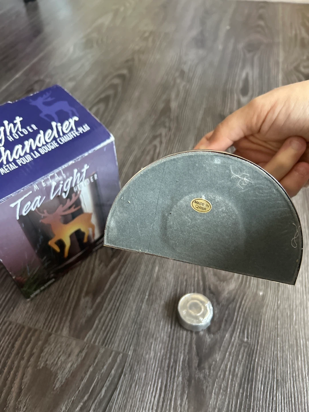Metal Tea Light Holder with Deer Design - photo 5