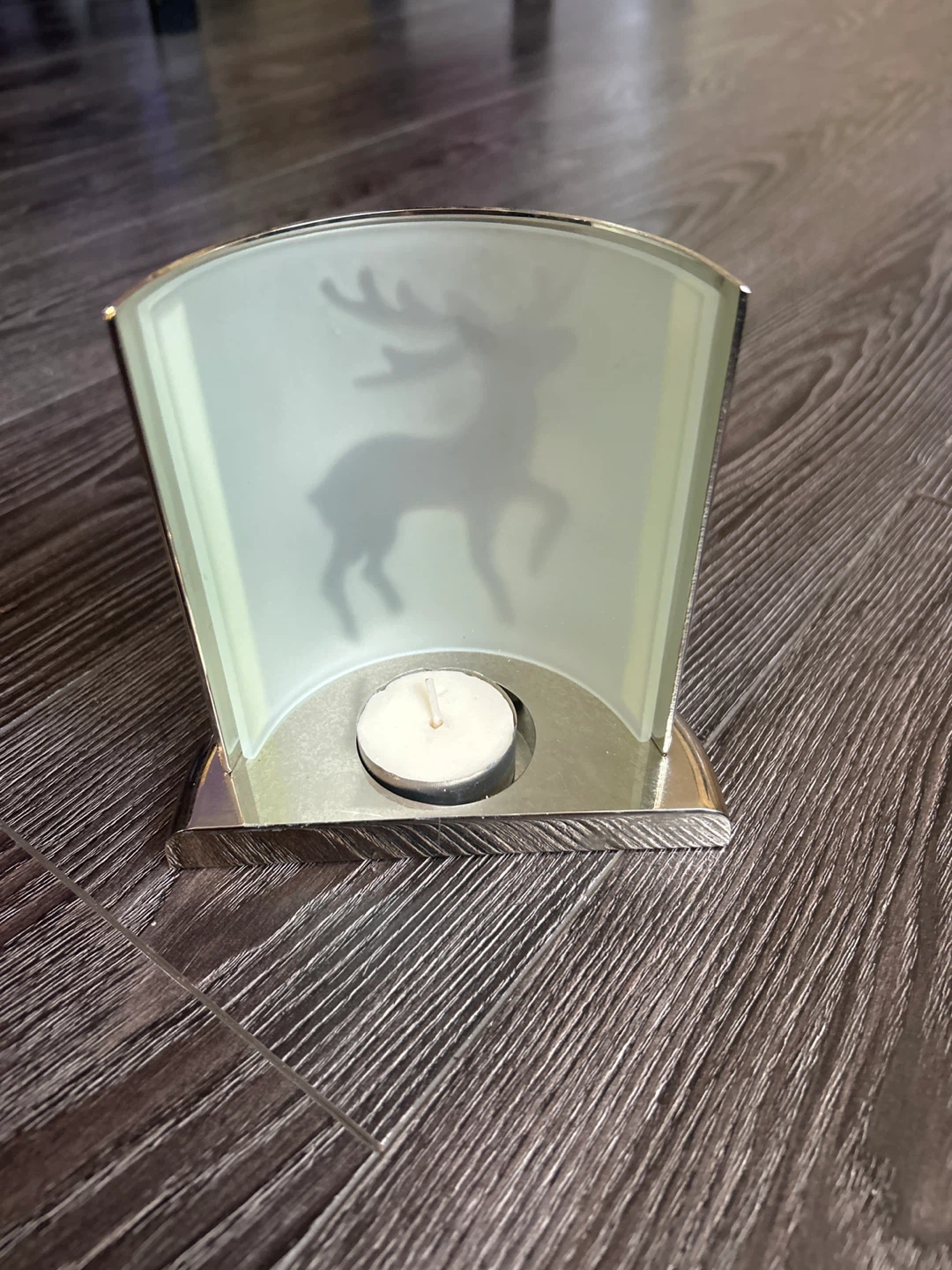 Metal Tea Light Holder with Deer Design - photo 4