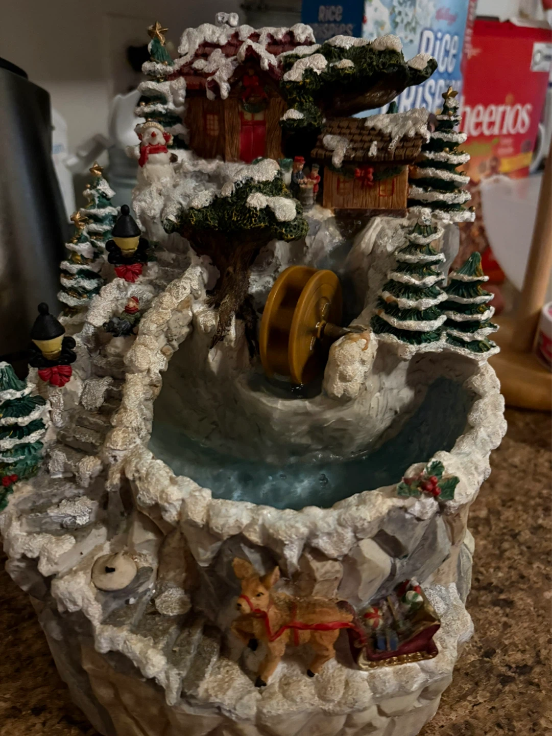 Garden Trend Tabletop Fountain - Winter Scene - photo 5
