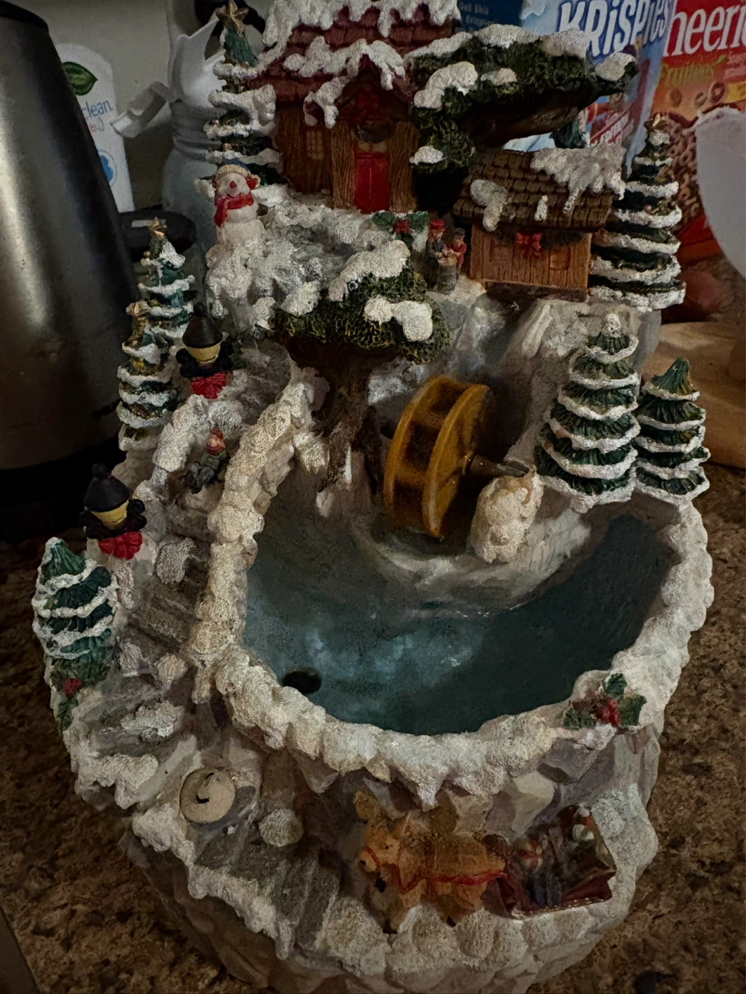 Garden Trend Tabletop Fountain - Winter Scene - photo 2
