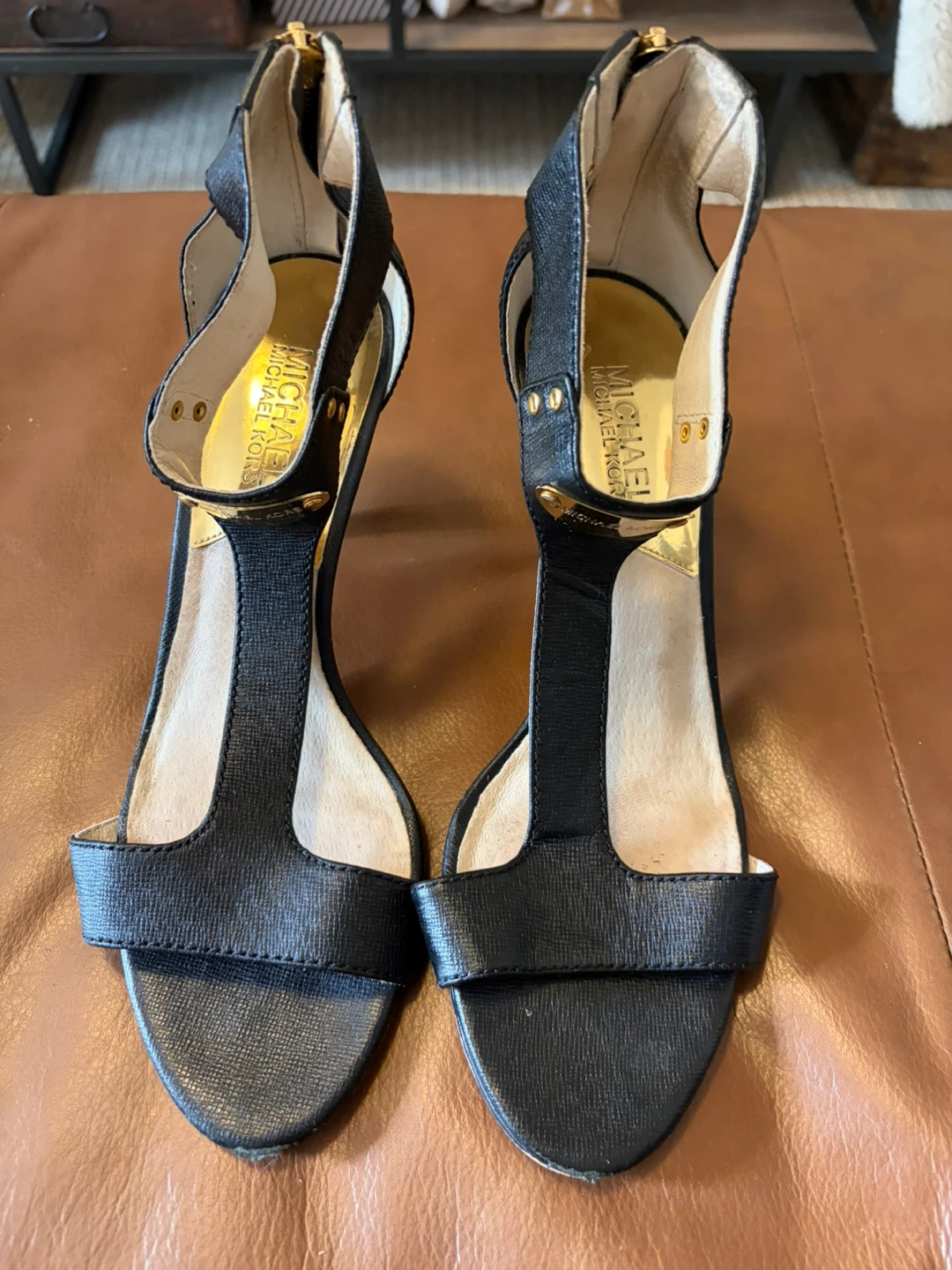 Michael Kors Black Leather Heels