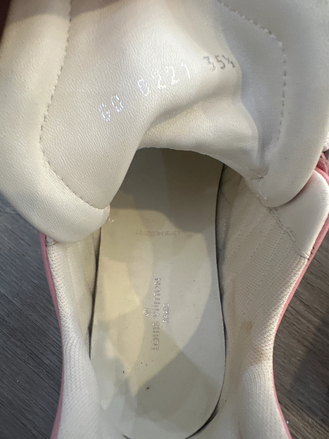 Louis Vuitton Pink & Yellow Gradient Sneakers - photo 3