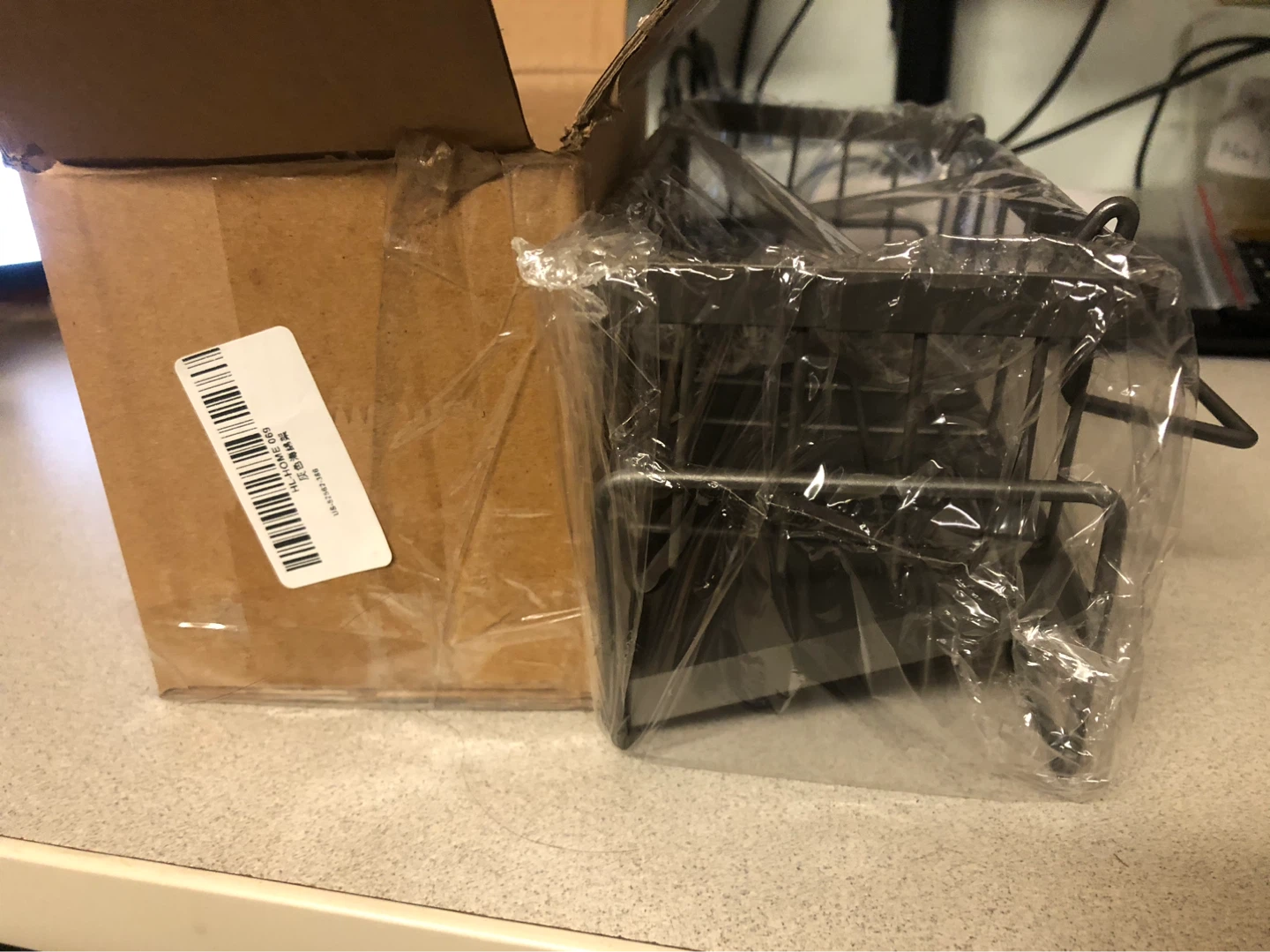 Grey Wire Storage Basket - photo 2