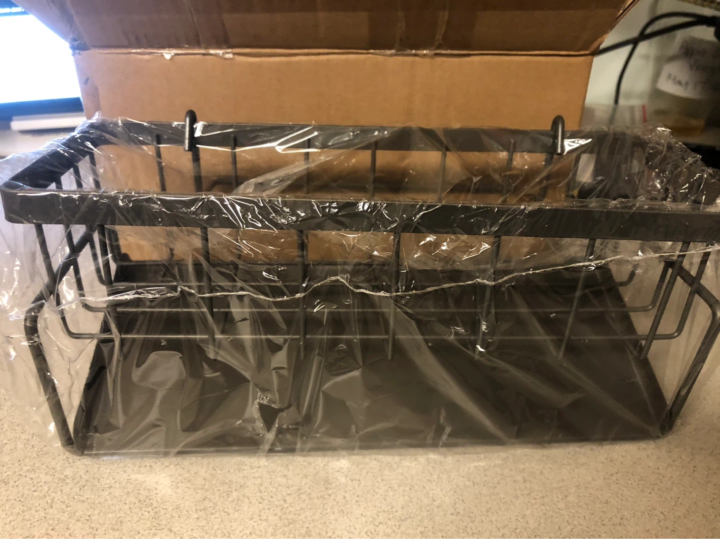 Grey Wire Storage Basket - photo 3