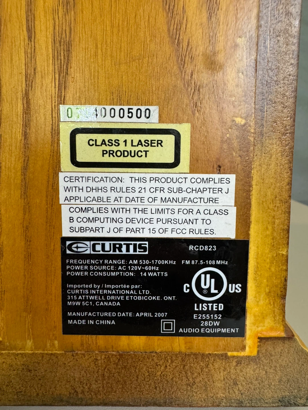 Curtis Record Player & Radio Combo - photo 3
