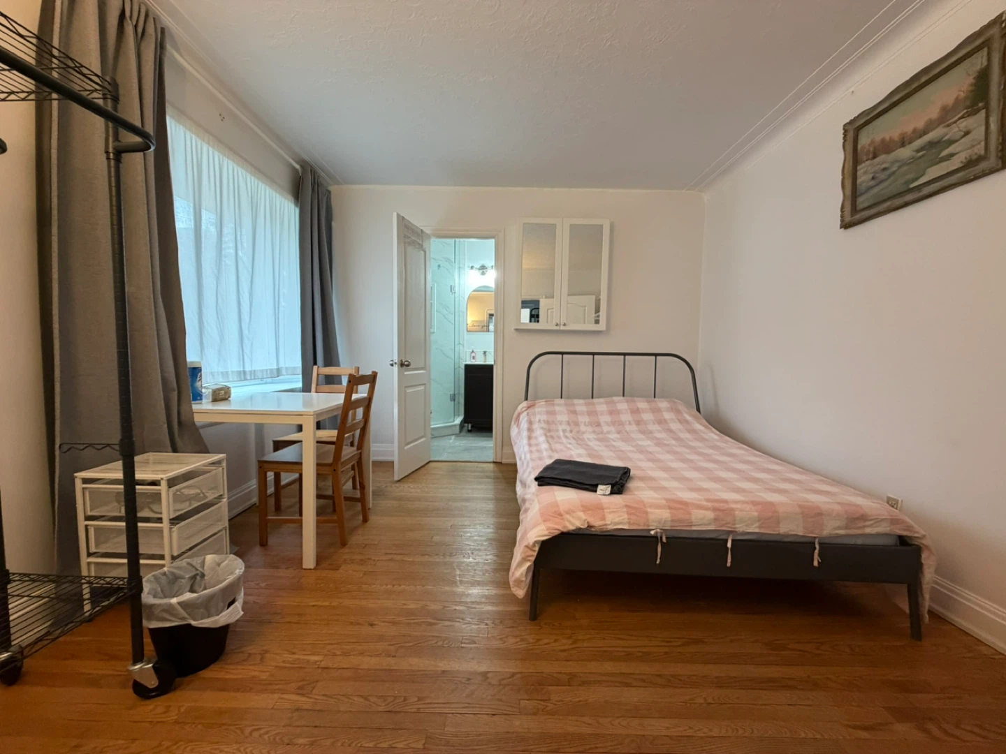 Double Metal bed frame with mattress - photo 2
