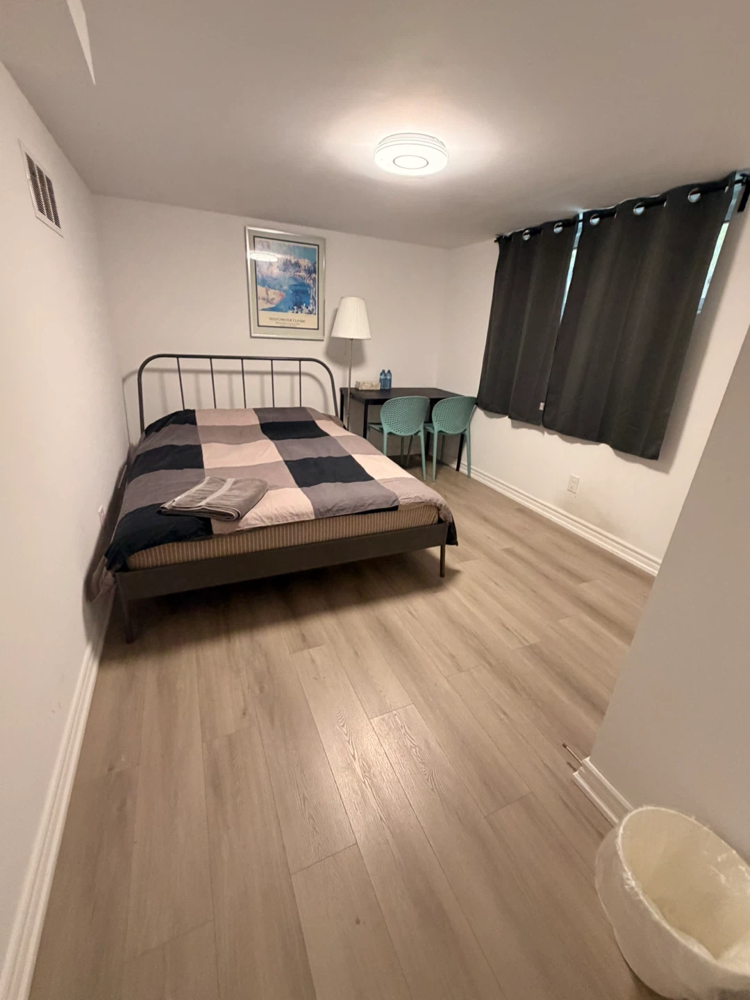 Double Metal bed frame with mattress - photo 3