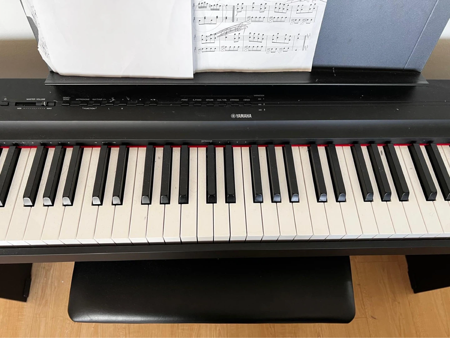 Yamaha P-125 Digital Piano with Stand and Bench - photo 2