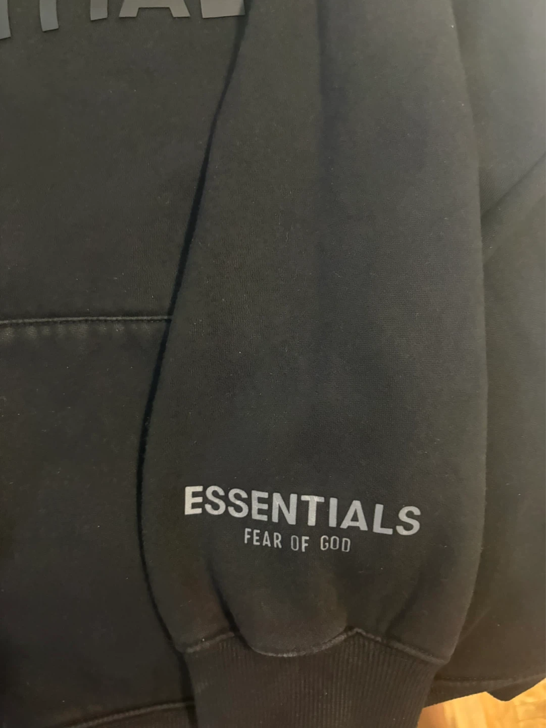 Fear of God Essentials Hoodie Black Size S - photo 2