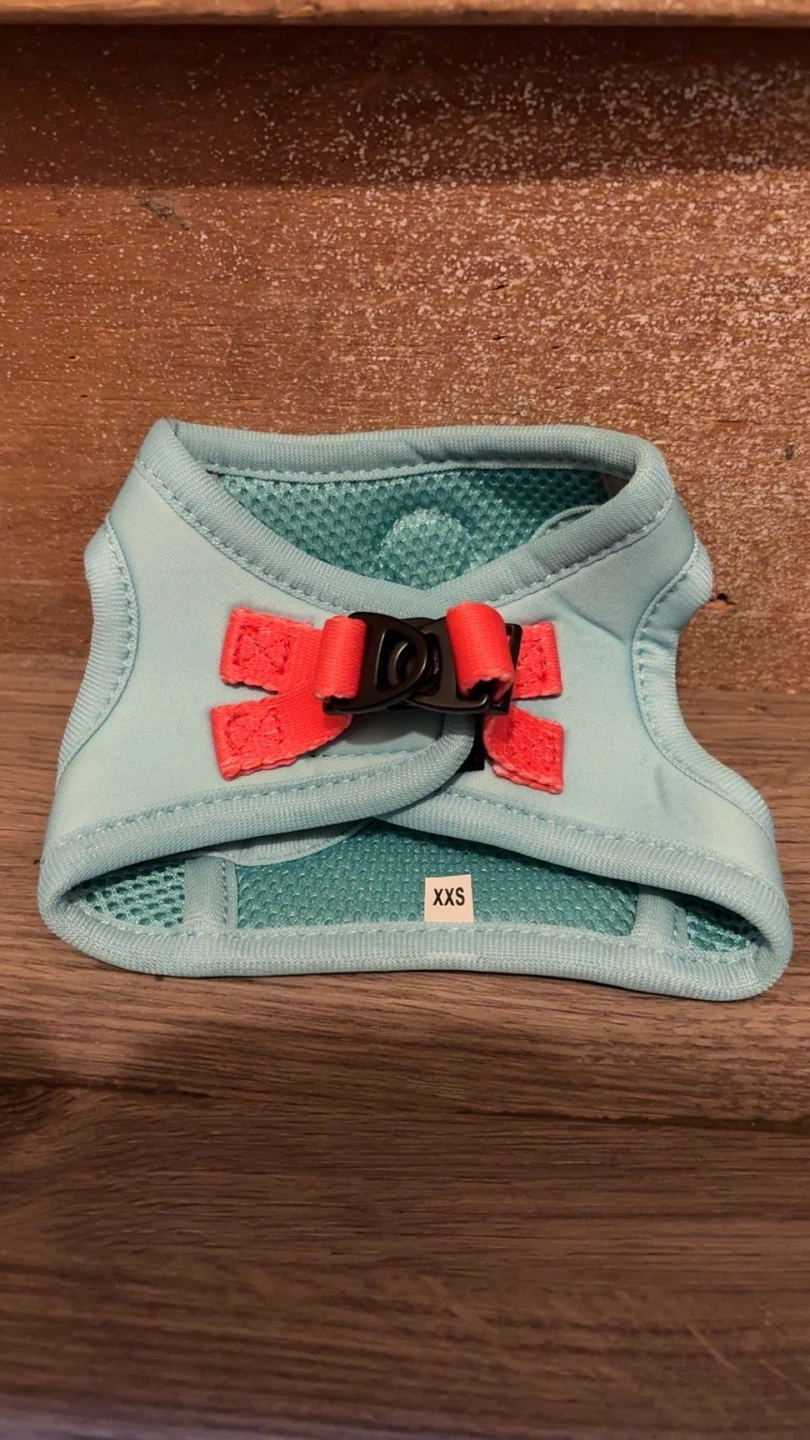 Pop+Dog Blue Dog Harness XXS with Poop Bag Dispensers