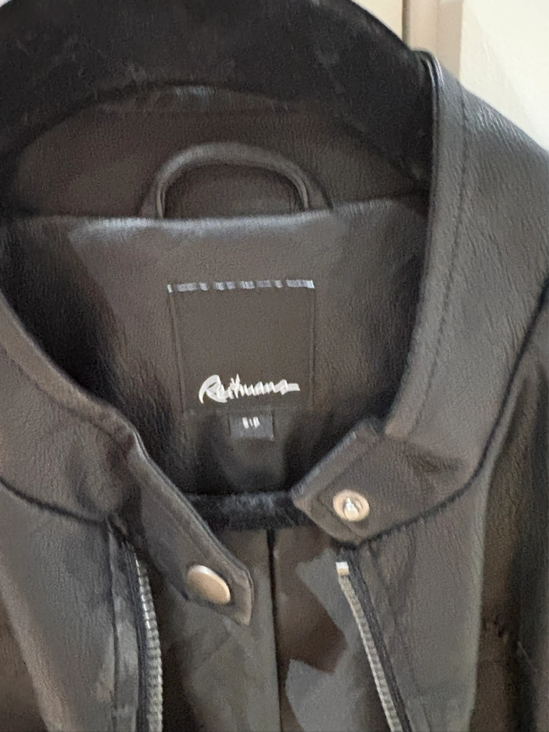 Reitmans Black Faux Leather Jacket - Small - photo 2