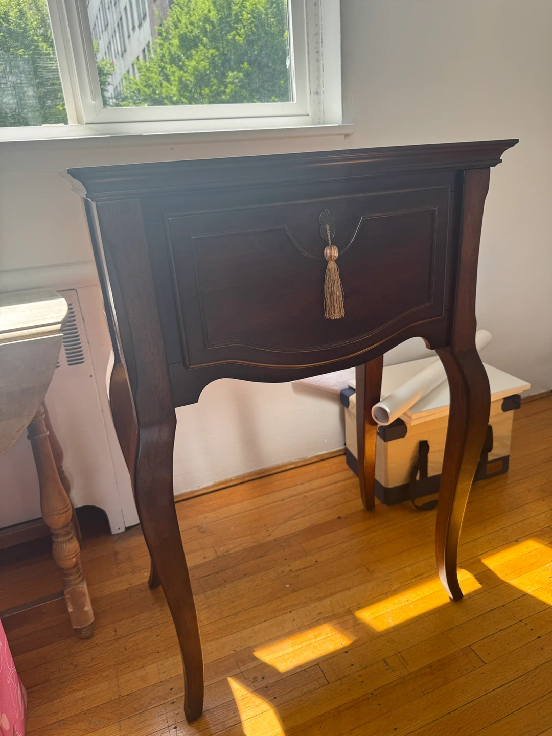 Vintage Accent Table with Drawer - photo 2